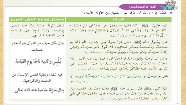 حل درس القرآن شفيعي 